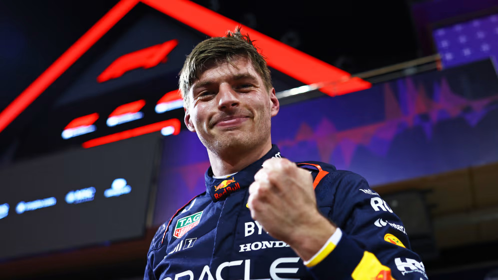 Formula 1 Verstappen picks up from where he left off to take first